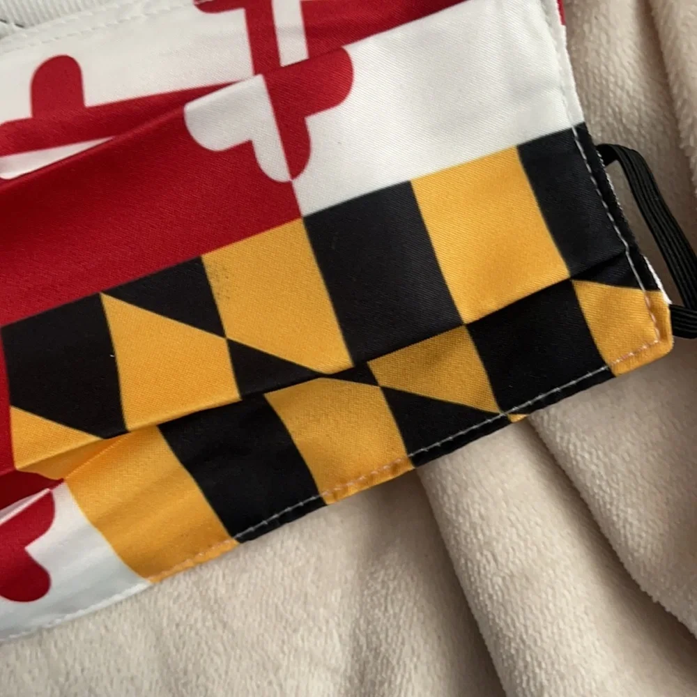 New flag of Maryland face mask